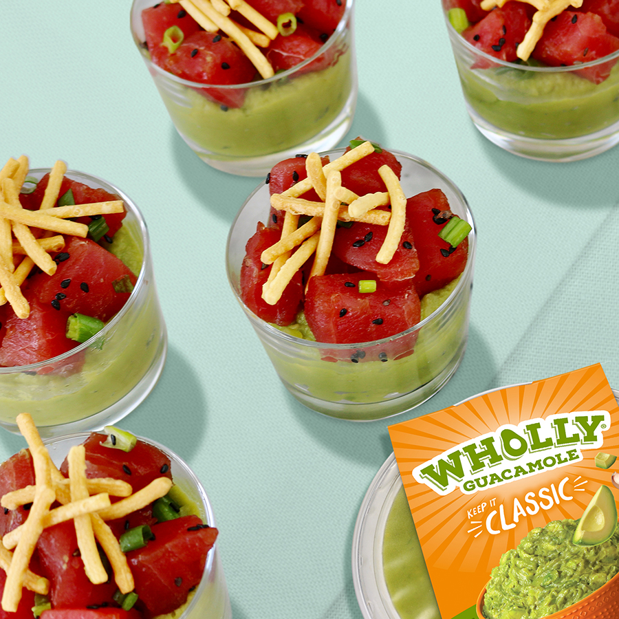 Ahi Poke Guacamole Appetizer