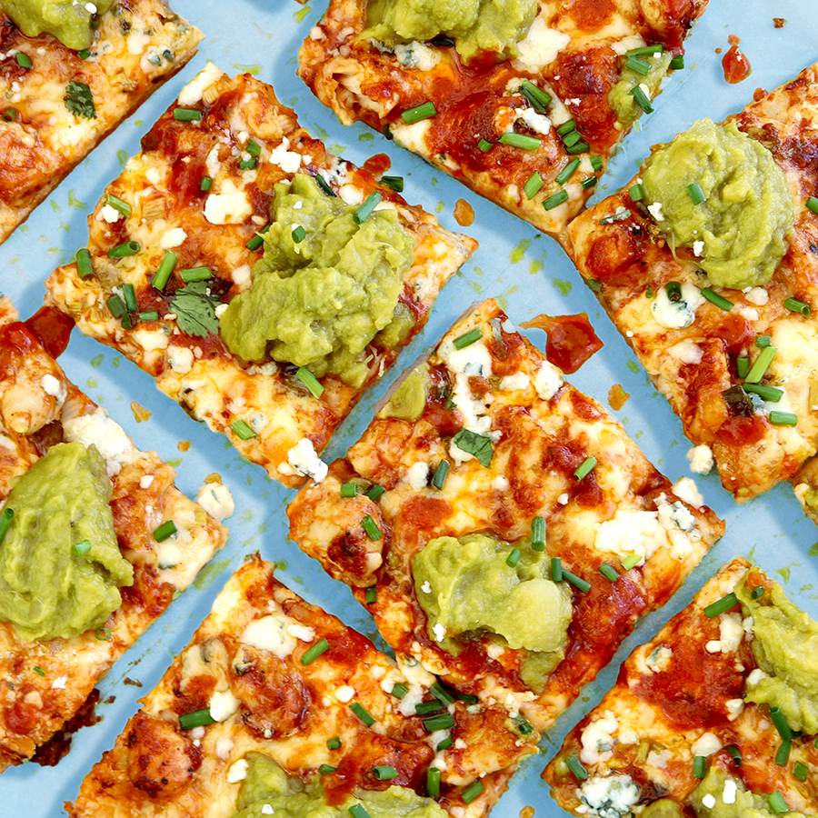 Buffalo Chicken Pizza with WHOLLY® GUACAMOLE