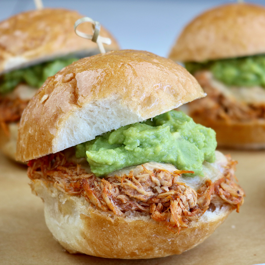 Chicken Enchilada Sliders with WHOLLY® Guacamole