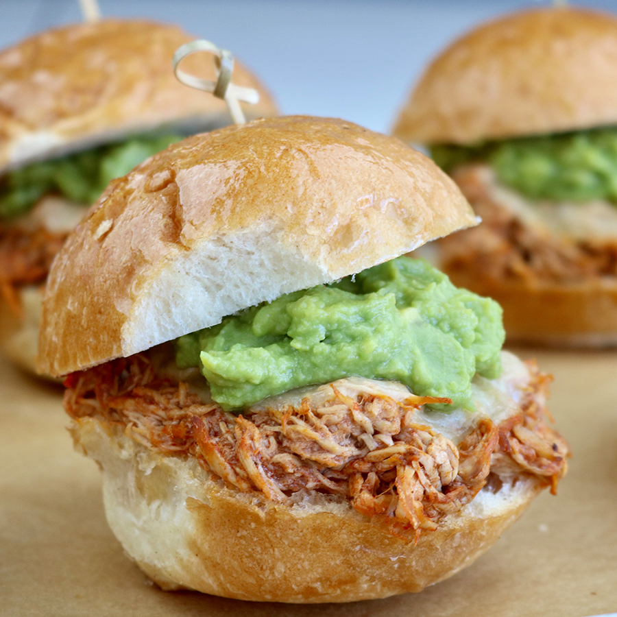 Chicken Enchilada Sliders with WHOLLY® GUACAMOLE