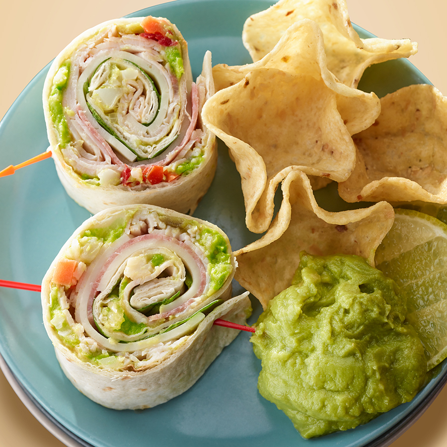 Stuffed Italian Guacamole Sandwich Wraps