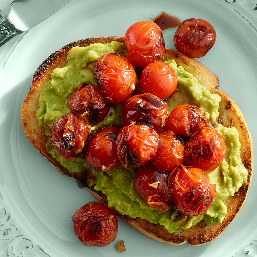 Pan Roasted Tomato Avocado Toast