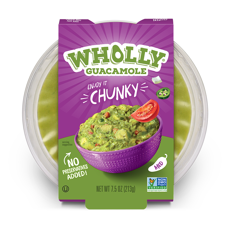 Wholly guacamole chunky medium 7.5 oz bowl.