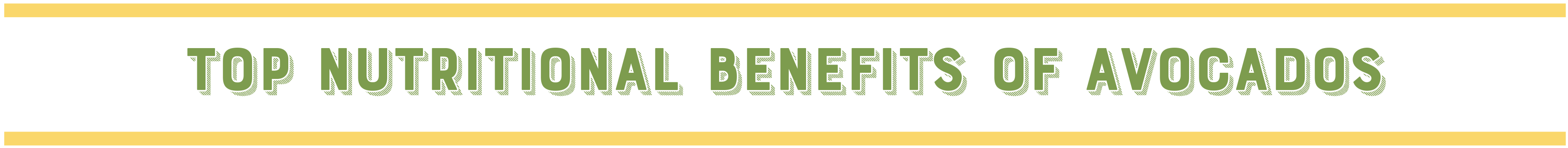 nutritinal benefits of avocados