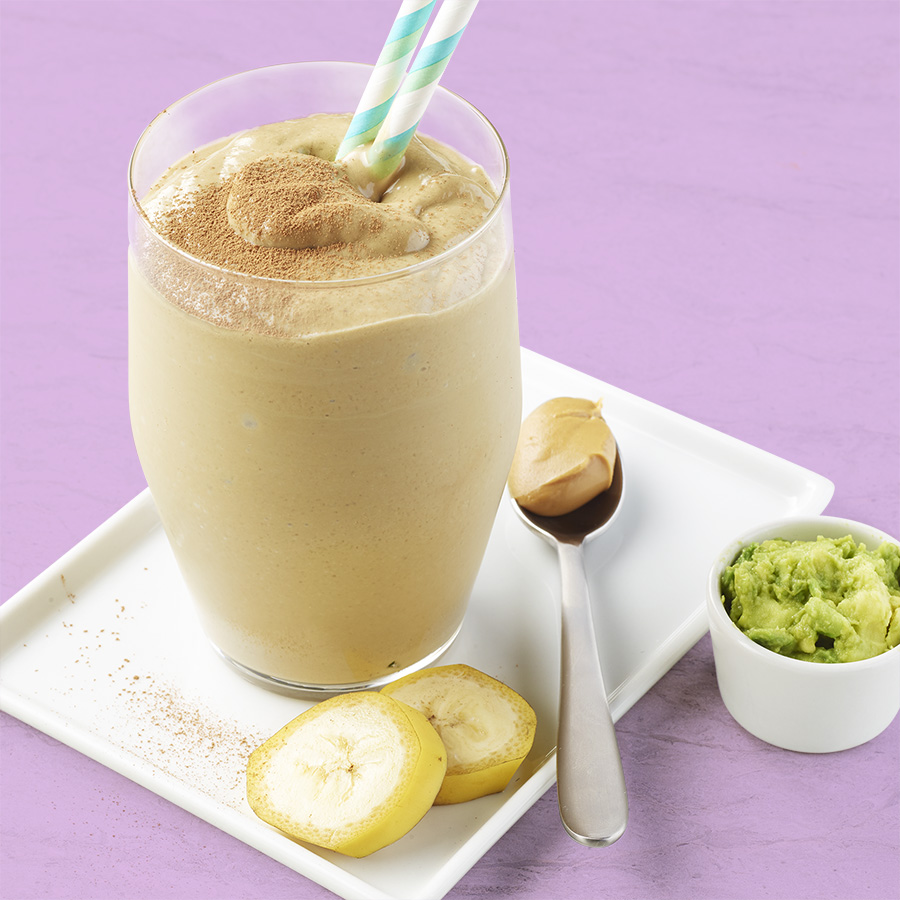 Chocolate Peanut Butter Avocado Smoothie