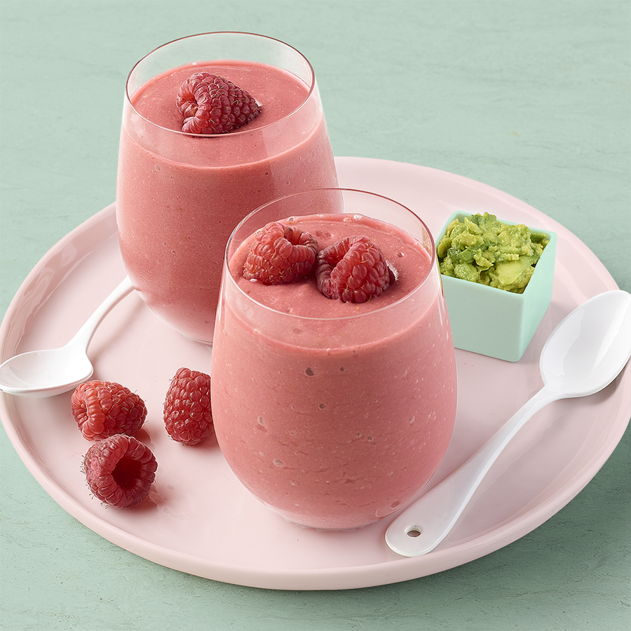 Raspberry Avocado Smoothie