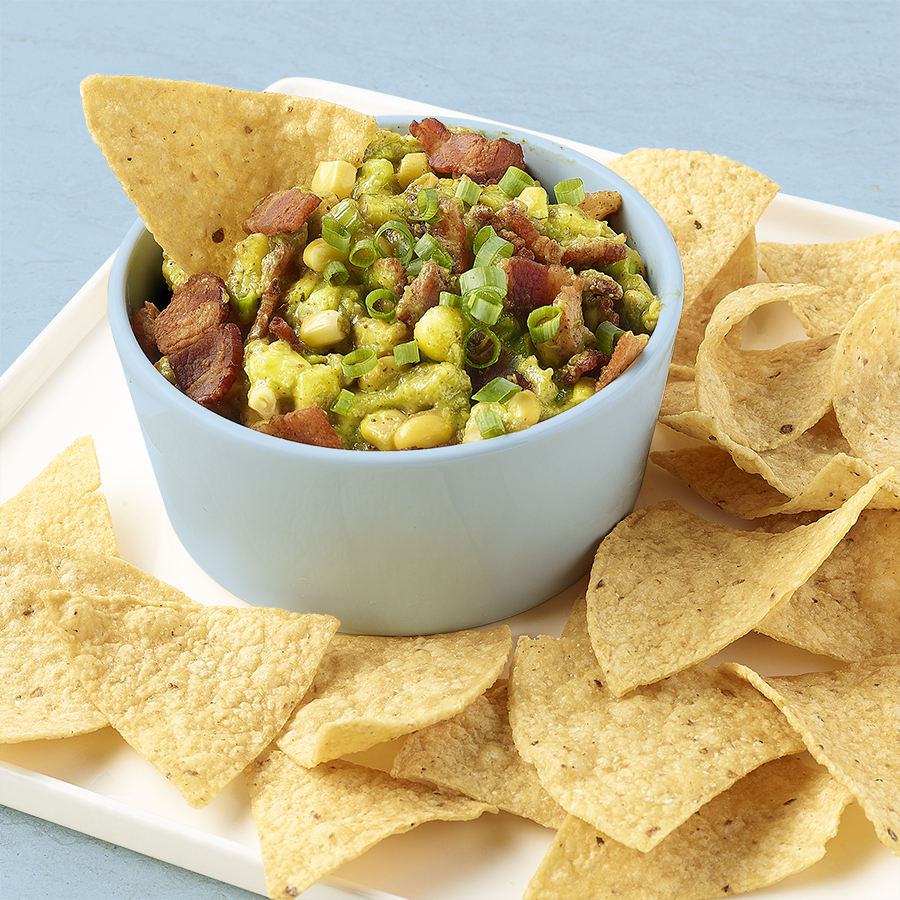 Roasted Corn and Bacon Guacamole