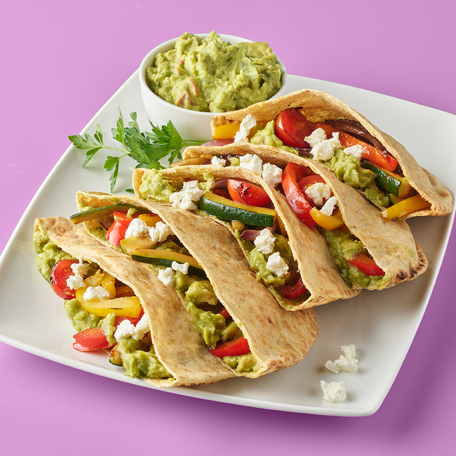 Veggie Fajita Pitas