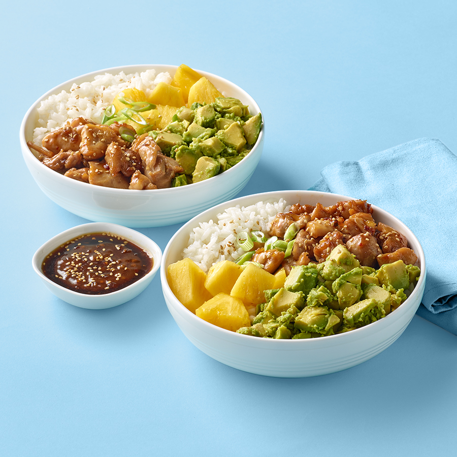 Chicken Teriyaki Bowls with Avocado