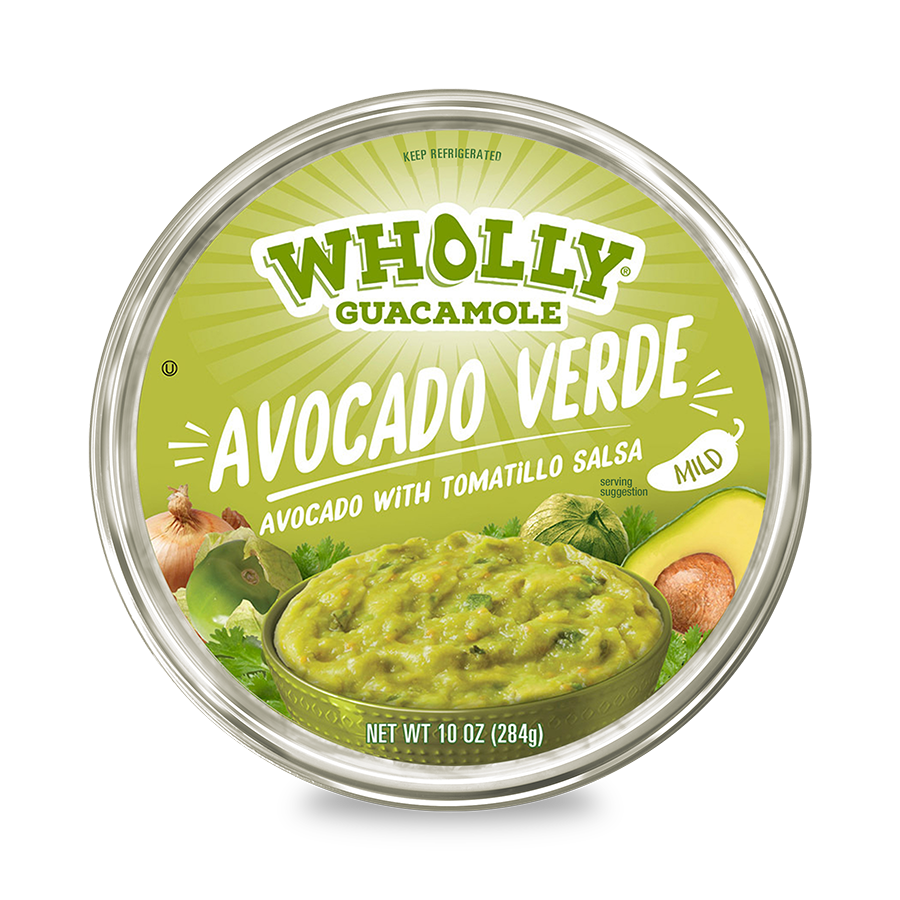 Wholly Guacamole avocado verde dip mild