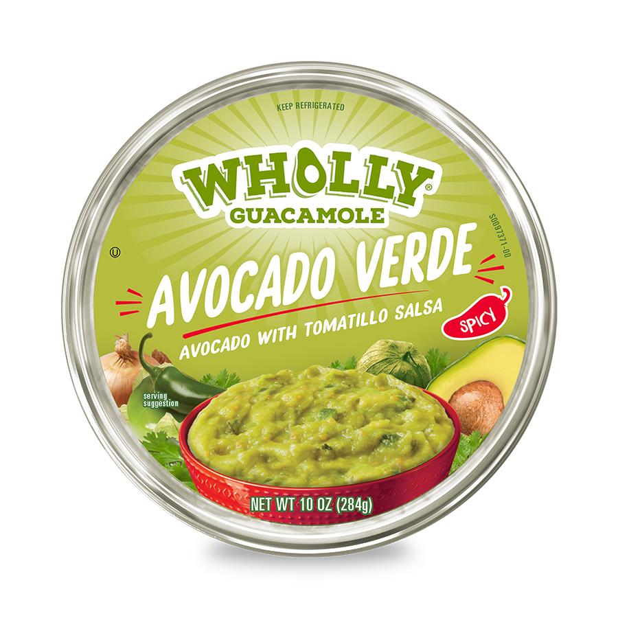 WHOLLY® GUACAMOLE Avocado Verde Salsa Spicy Dip