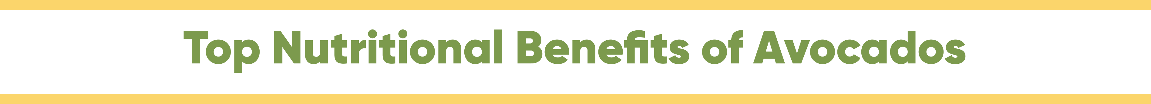 nutritinal benefits of avocados